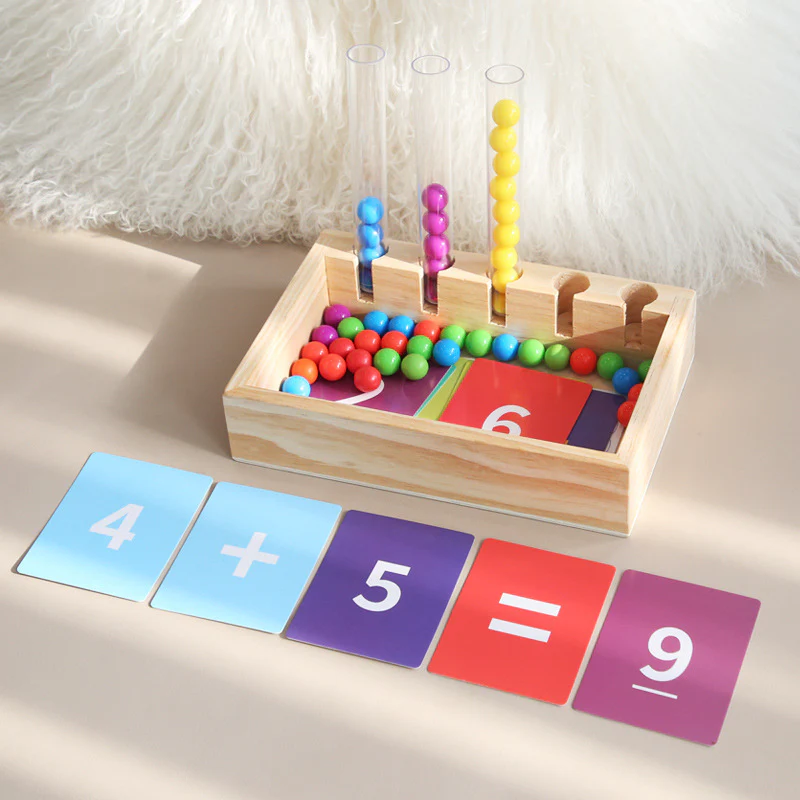Montessori Test Tube Colours and Numbers Play and Learning Set - Image 4