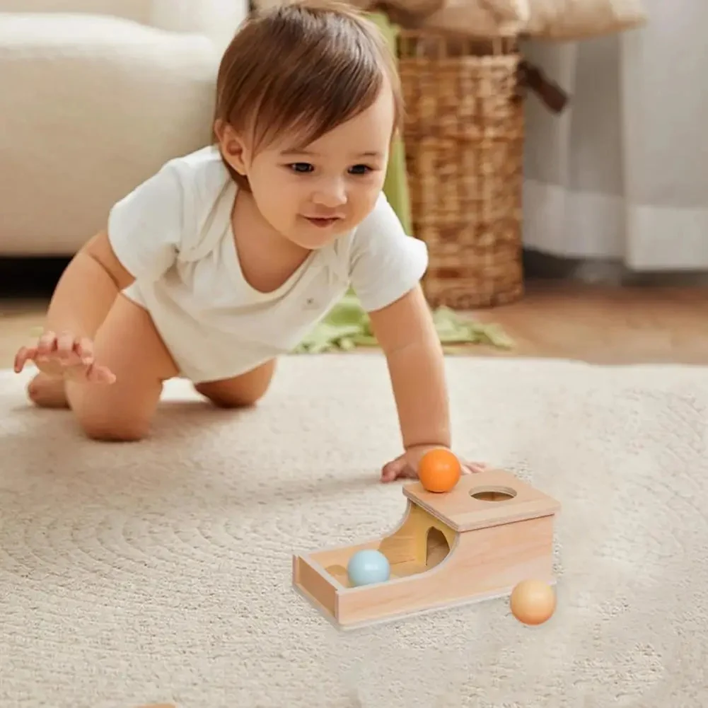 Montessori Wooden Box with Ball for Toddlers - Image 2