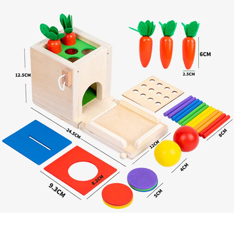 Montessori Wooden Play Box: Tasks & Solutions Set - Image 2