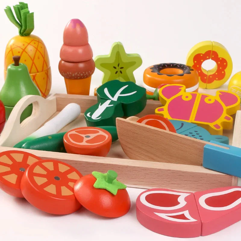 Montessori Wooden Play Kitchen Set - Image 7