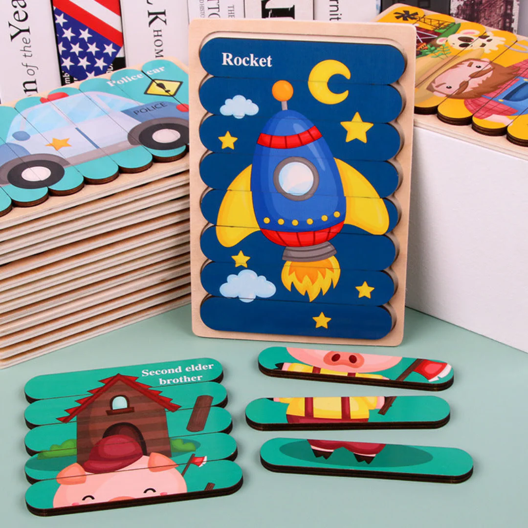 Montessori Wooden Puzzle - Image 2