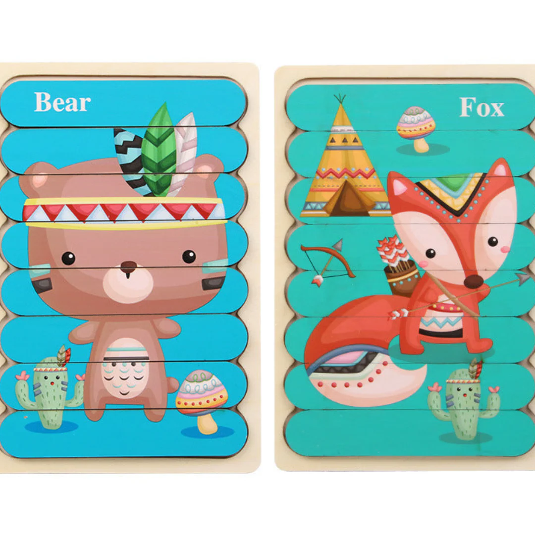 Montessori Wooden Puzzle - Image 20
