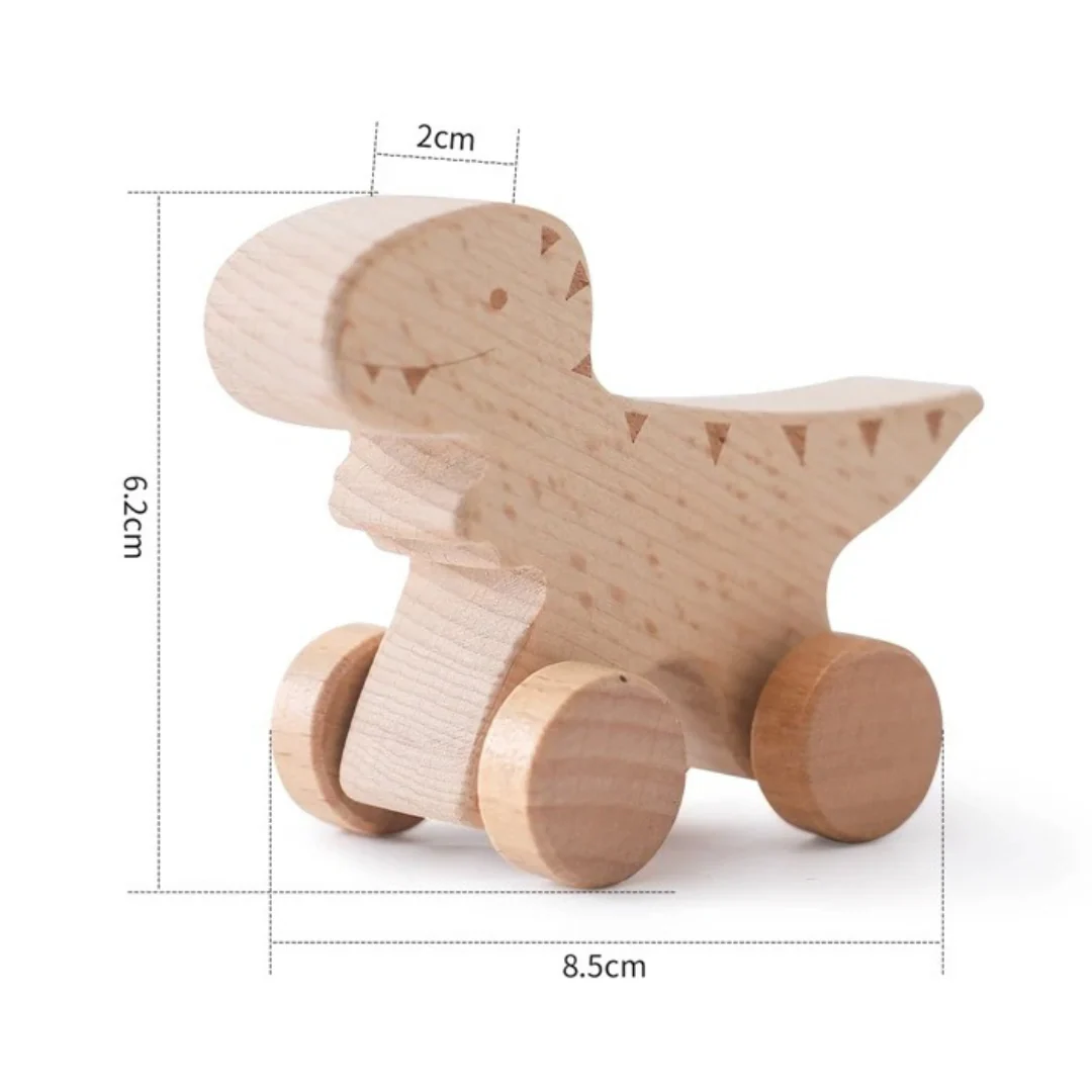 Montessori Wooden Train in Pastel Colors - Image 4
