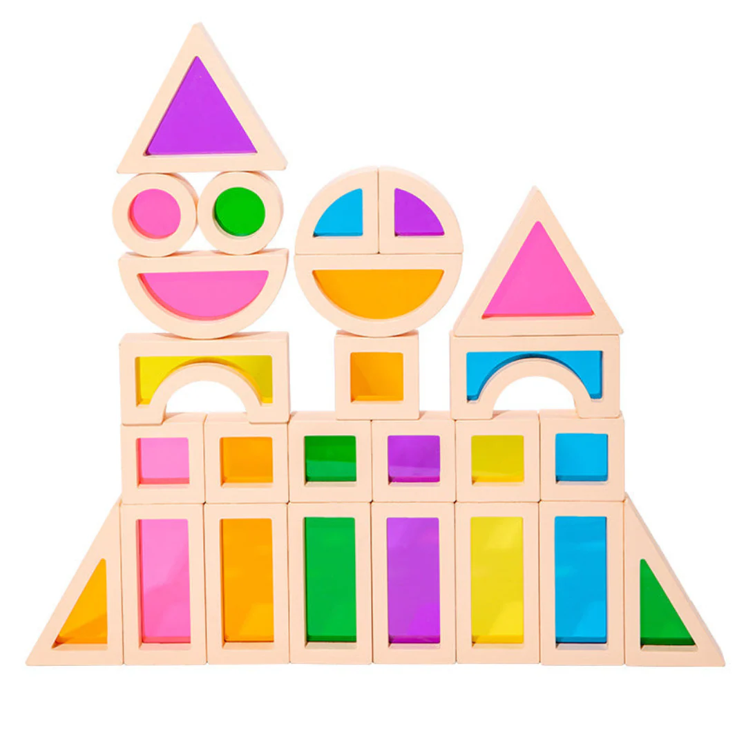 Montessori Wooden Window Building Blocks - Image 5