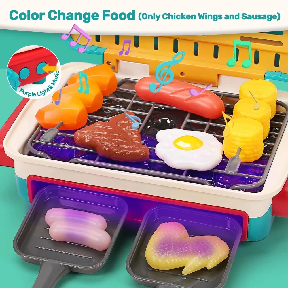 My first BBQ grill – children's kitchen with smoke effect and colour-changing food - Image 4