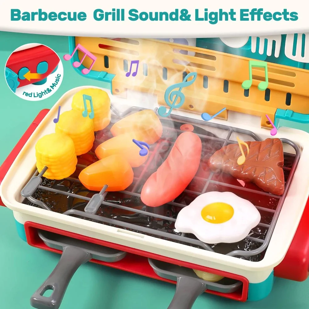 My first BBQ grill – children's kitchen with smoke effect and colour-changing food - Image 5