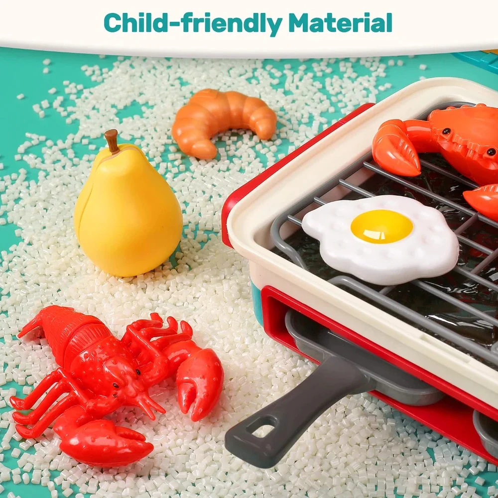 My first BBQ grill – children's kitchen with smoke effect and colour-changing food - Image 6