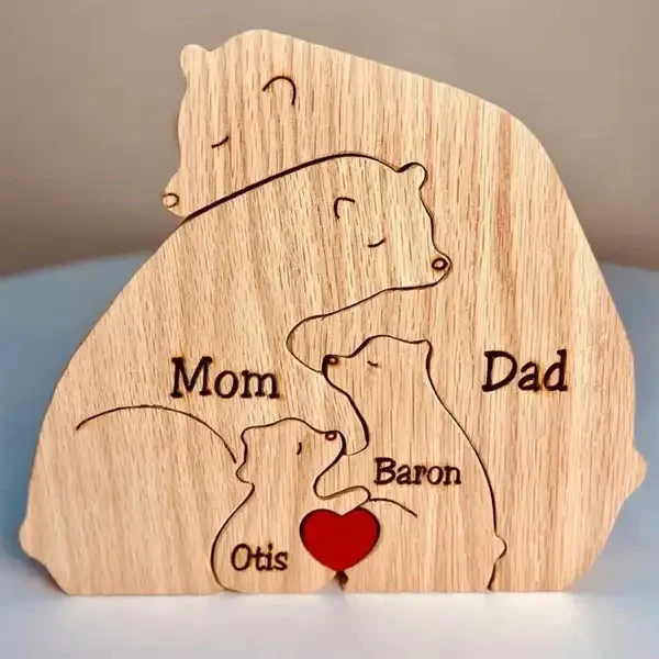 Handcrafted Personalised Bear Family - Image 14