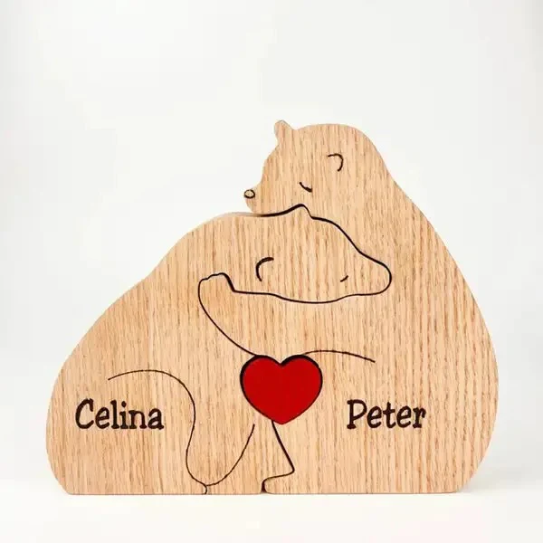 Handcrafted Personalised Bear Family - Image 5