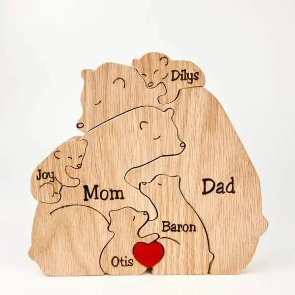 Handcrafted Personalised Bear Family - Image 7