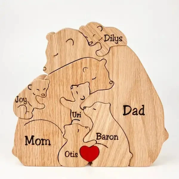 Handcrafted Personalised Bear Family - Image 8