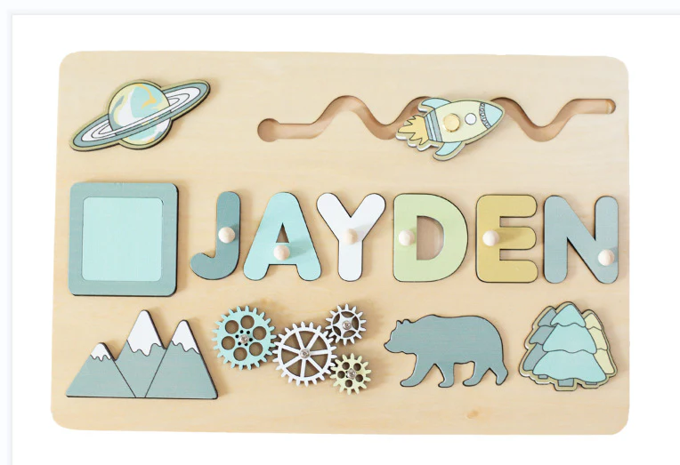 Personalised Wooden Name Puzzle - Image 11