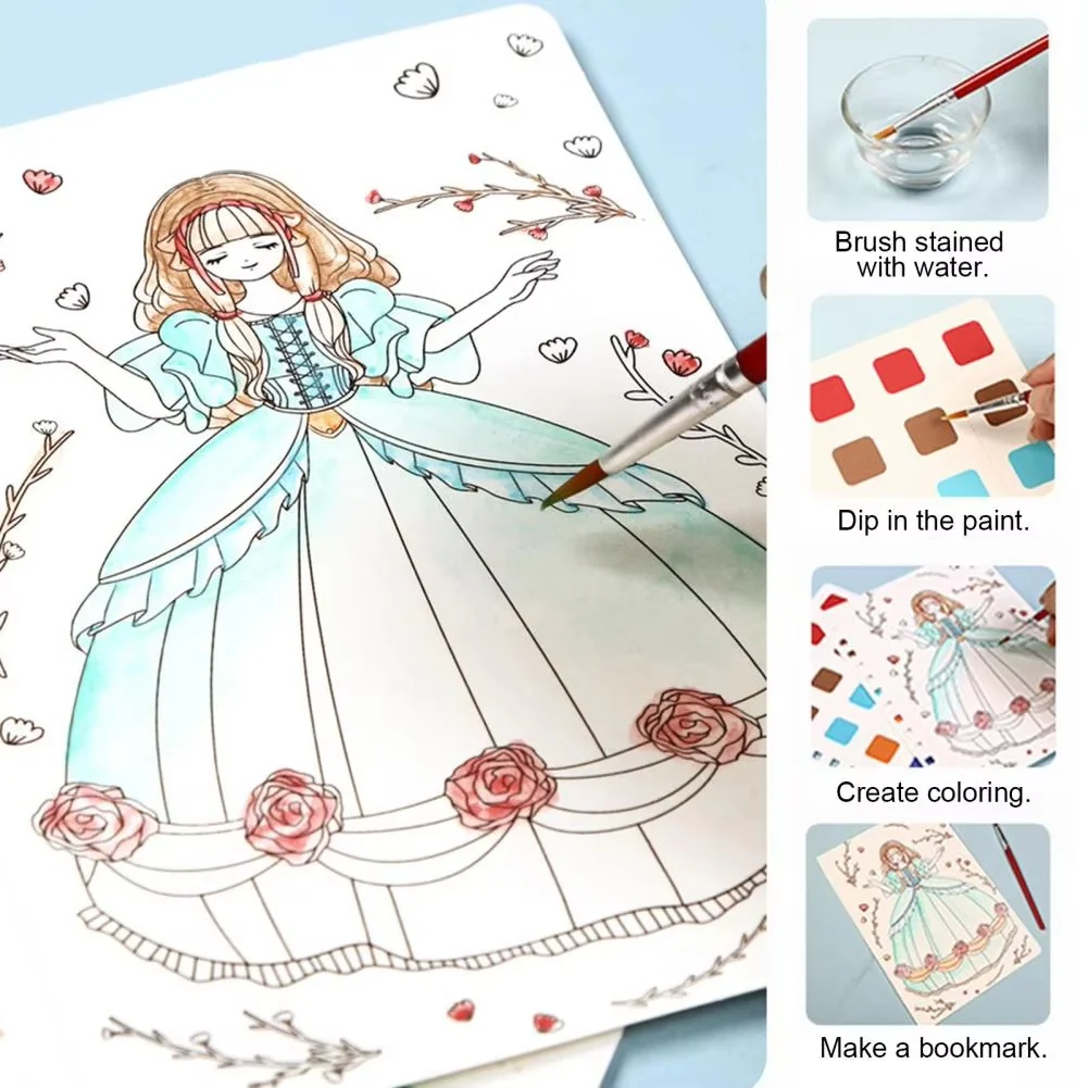 Princess Fashion Design Drawing and Craft Book - Image 7