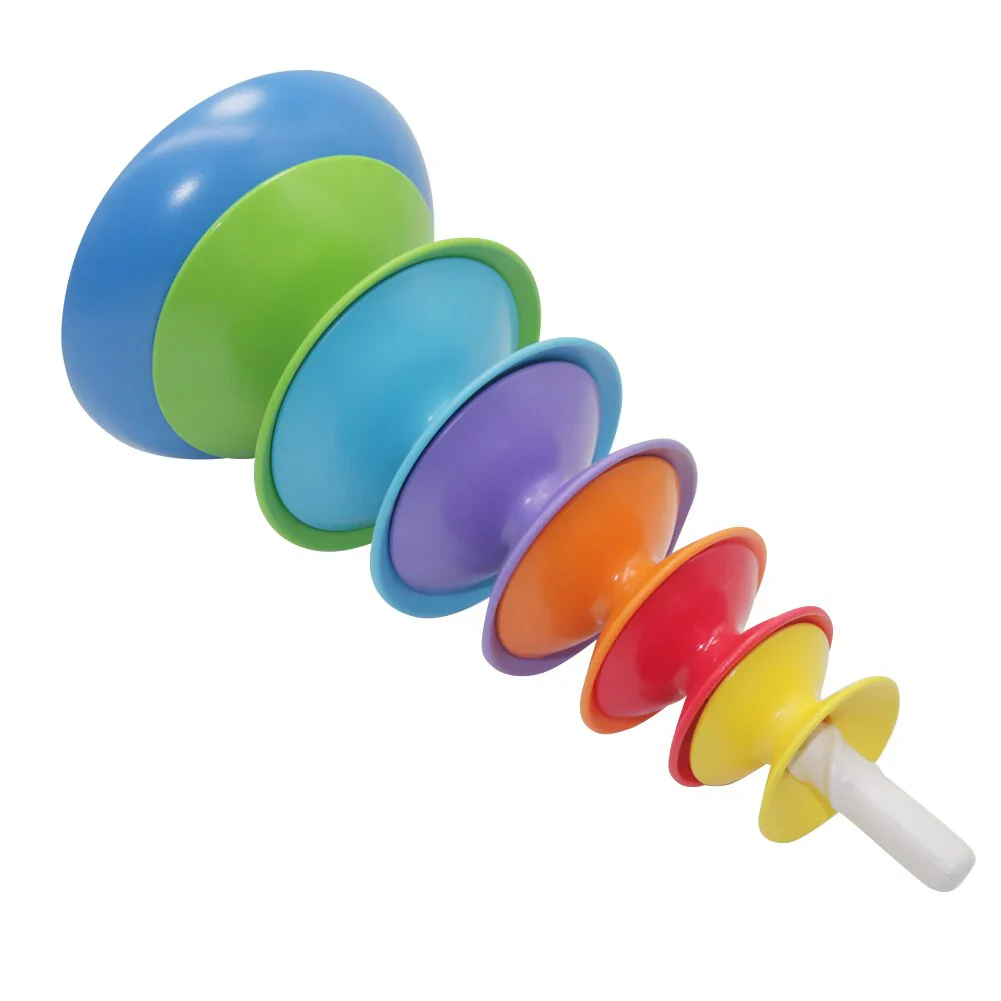 Rainbow Spin Stacker – Colourful Learning Fun - Image 3
