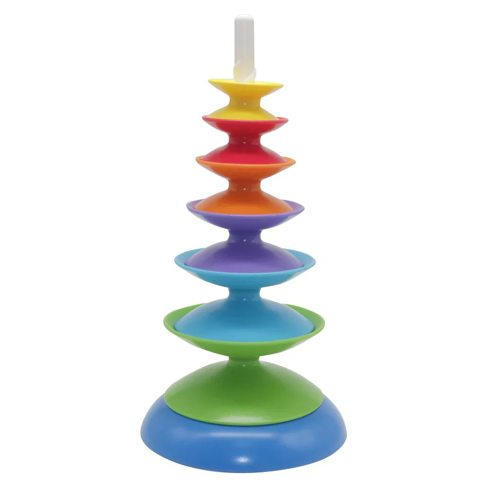 Rainbow Spin Stacker – Colourful Learning Fun - Image 4