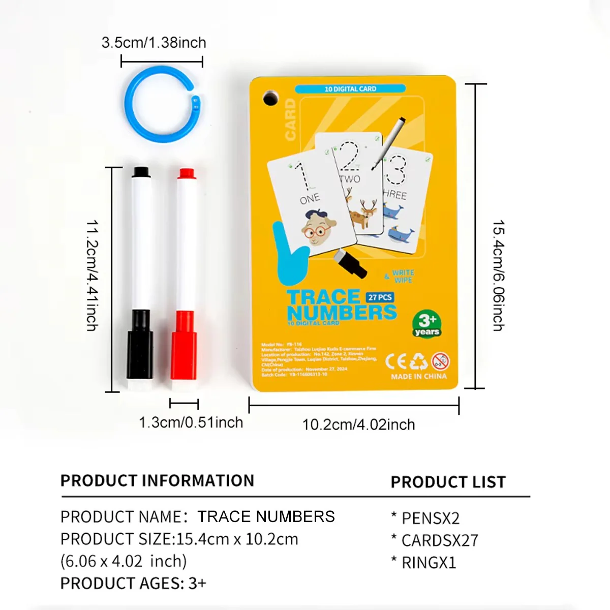 Reusable number and letter tracing book for childrens - Image 3