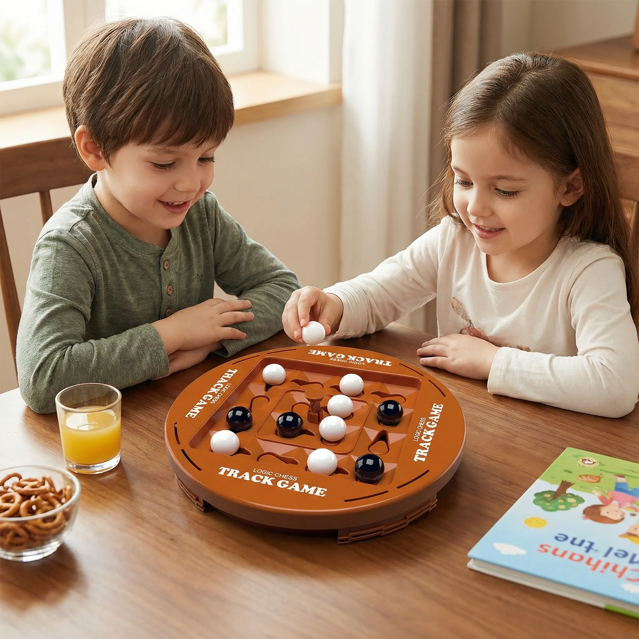 Rotating Logic Strategy Game – 4-in-a-Row Family Brain Teaser