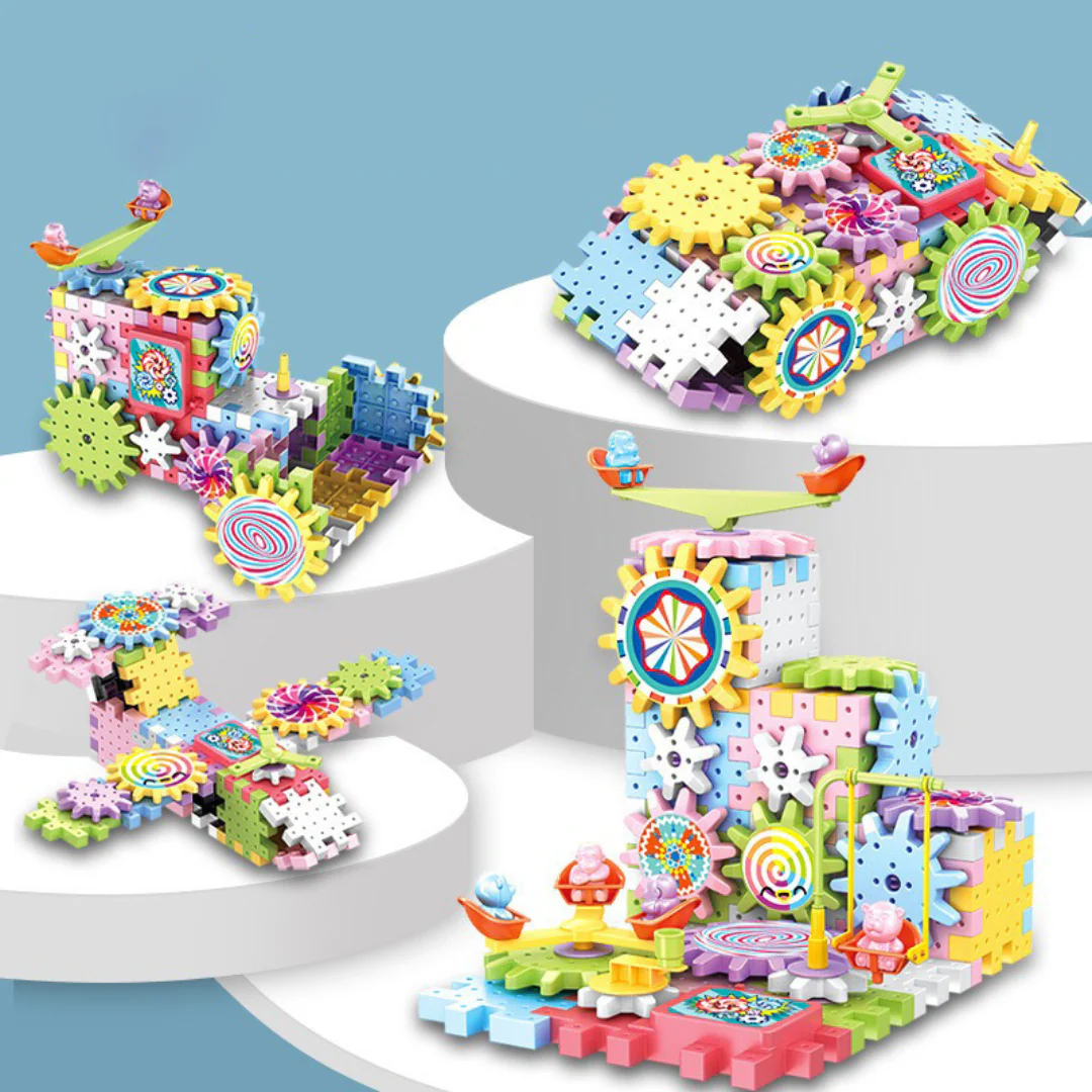 Rotating Montessori Building Blocks Toy - Image 3