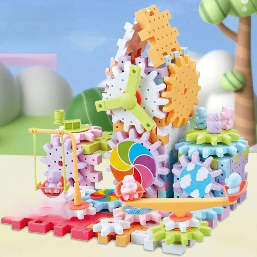 Rotating Montessori Building Blocks Toy - Image 4