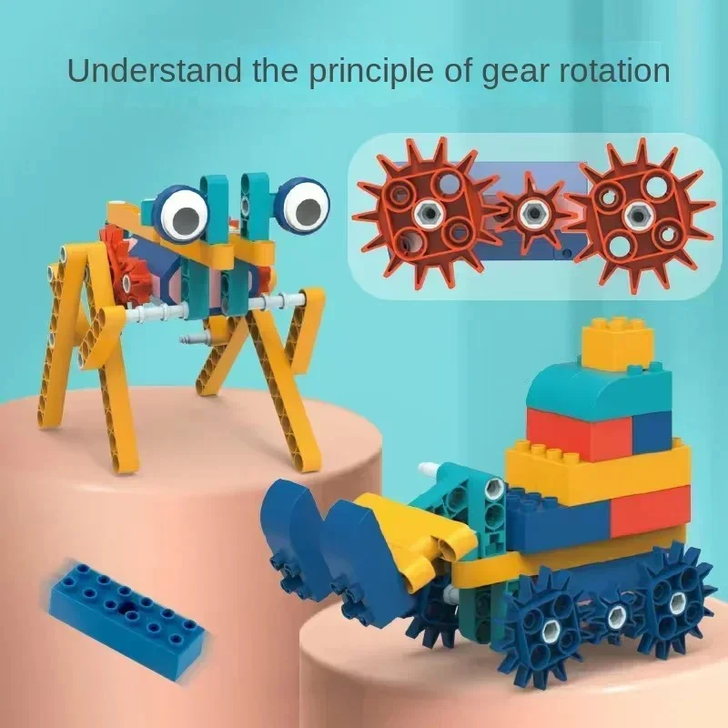 Science and education building blocks with motor - Image 2