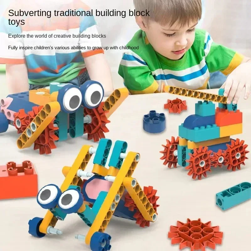 Science and education building blocks with motor - Image 4