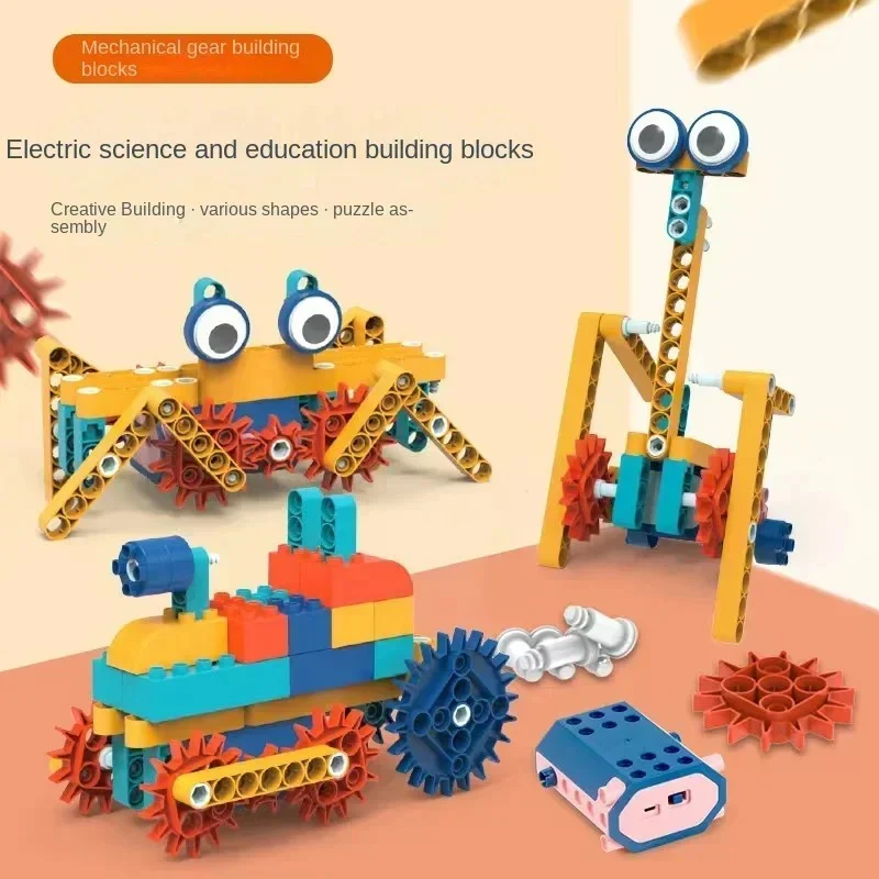 Science and education building blocks with motor - Image 5