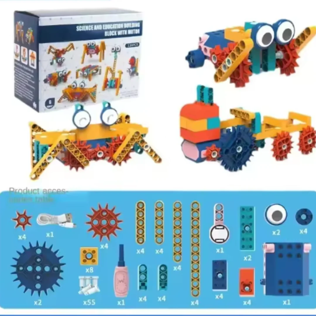 Science and education building blocks with motor - Image 7