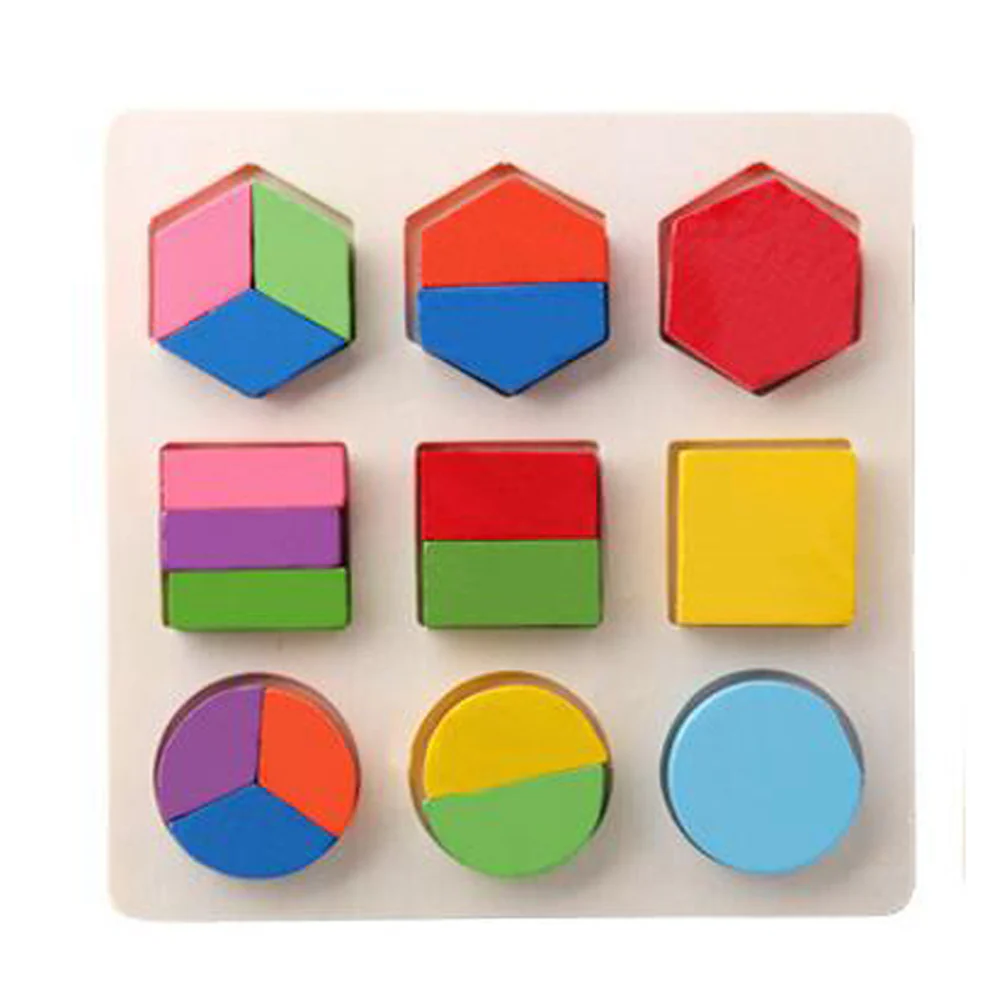 Simple Montessori Shapes and Colors Wooden Puzzle for Toddlers - Image 8