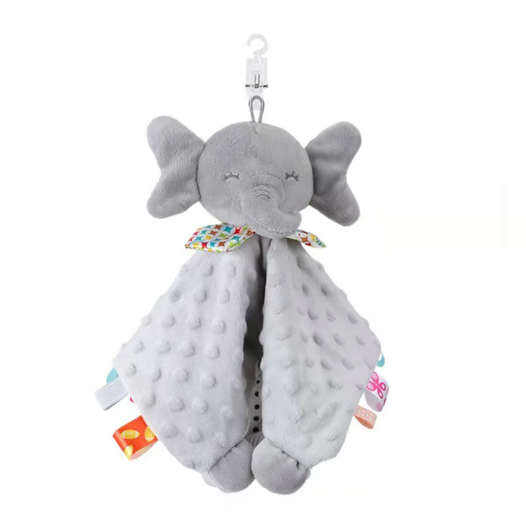 Soothing plush cuddly blanket with rattle - Image 6