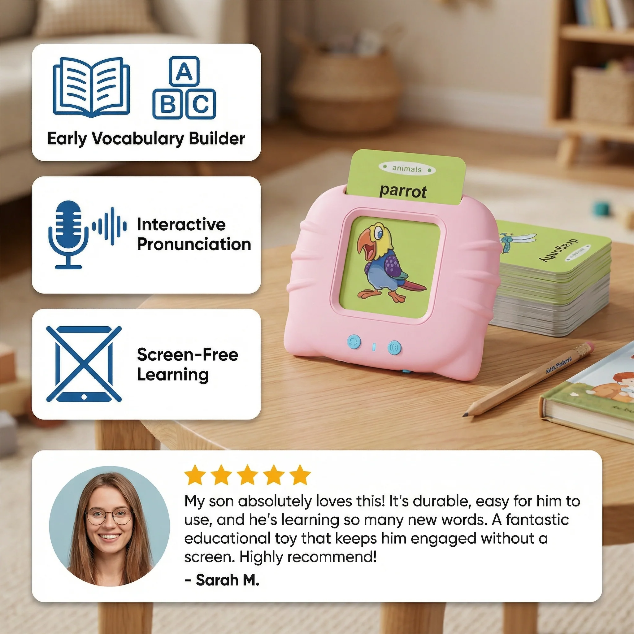 Talking English Flash Cards – Interactive Learning Game for Kids - Image 2