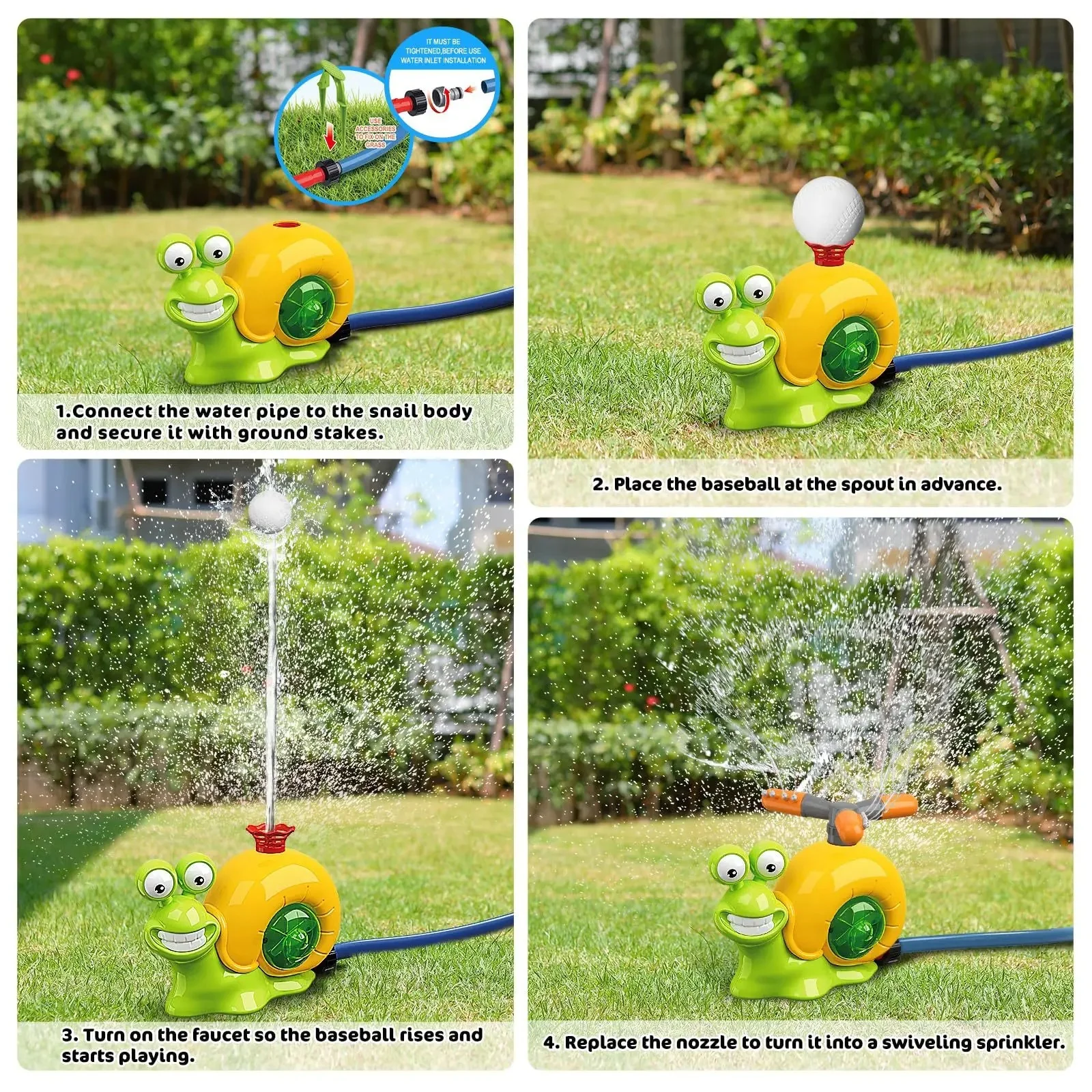Water Sprinkler Baseball Toy - Image 3