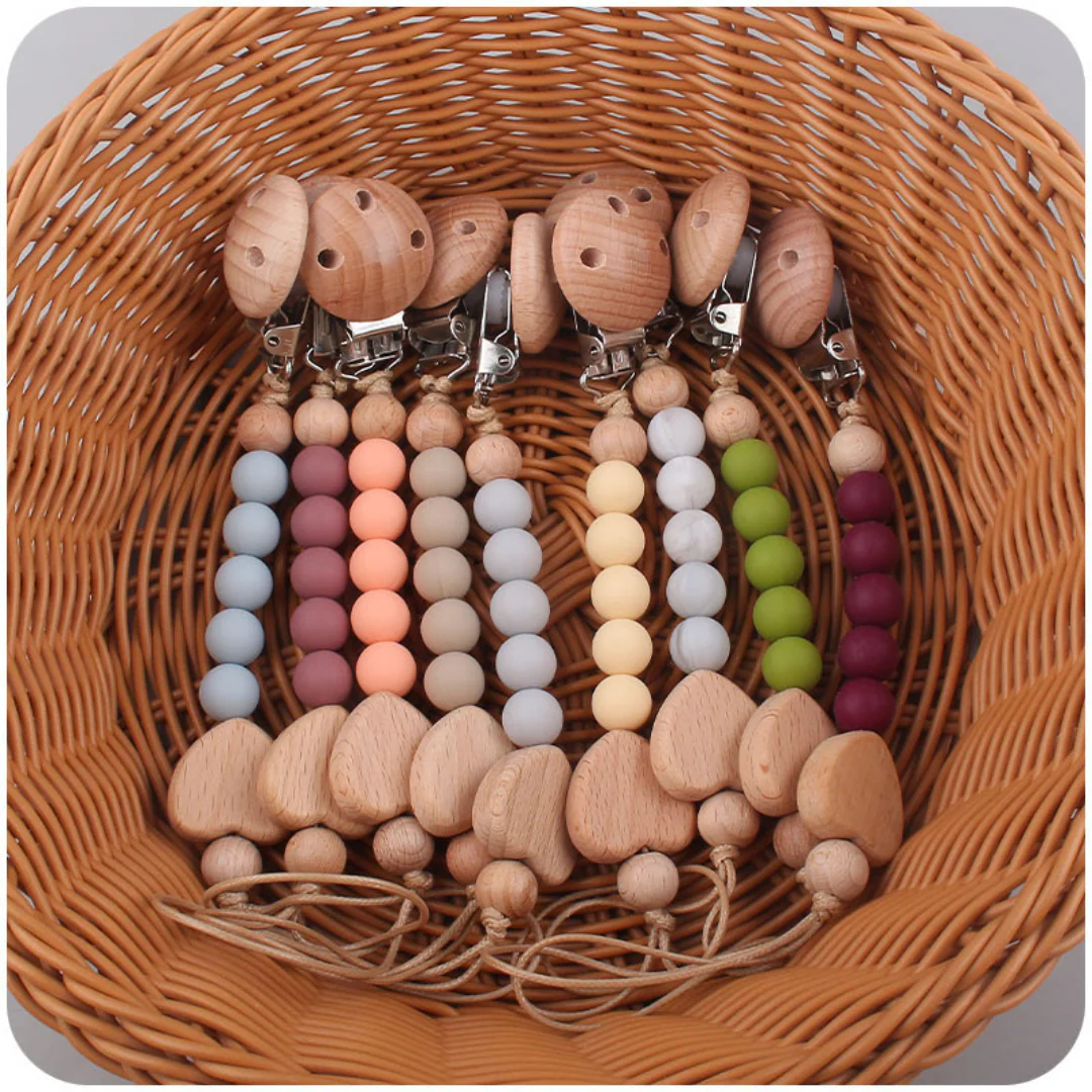 Wooden Baby Pacifier Chain - Image 2