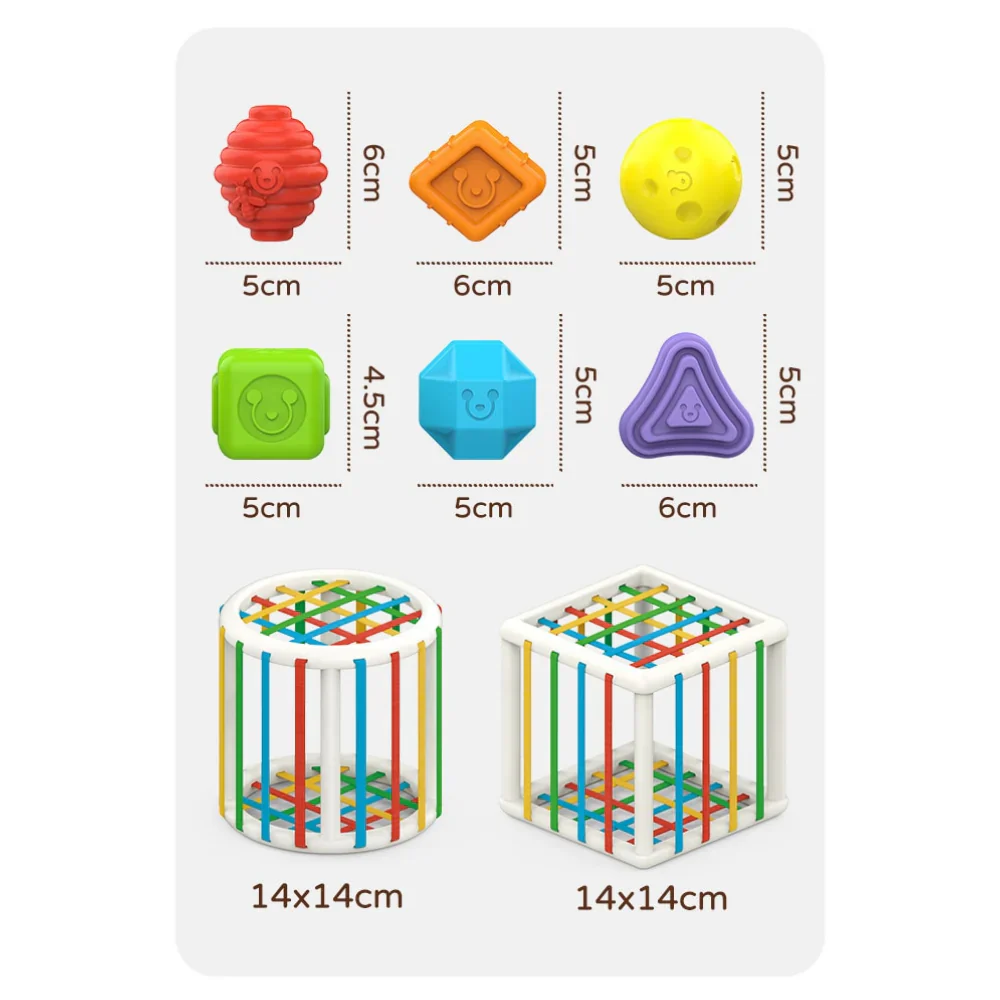 Wooden Shape Sorting Cube - Educational Toy for Kids - Image 3