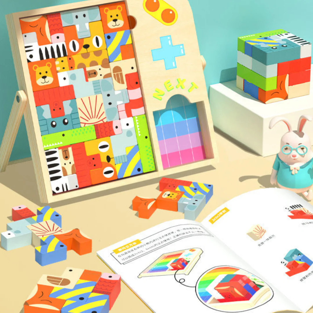 Wooden Tetris Puzzle Game - Image 5